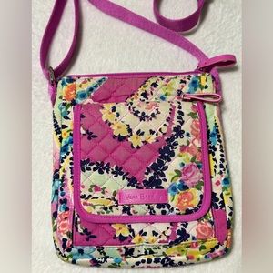 Vera Bradley Pink Wildflower Paisley Crossbody Purse